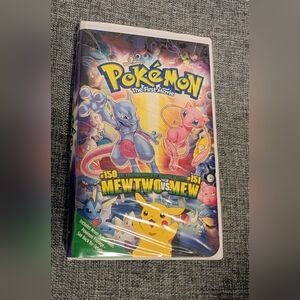 Pokémon: The First Movie VHS Tape - Mewtwo vs Mew
